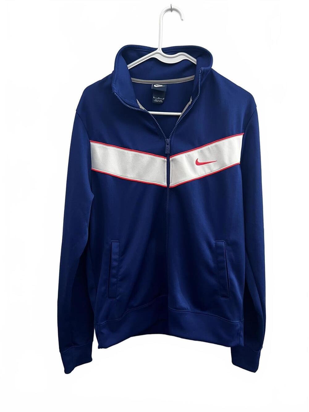 Nike Men's Striker Blue Zip-Up Track Jacket - M